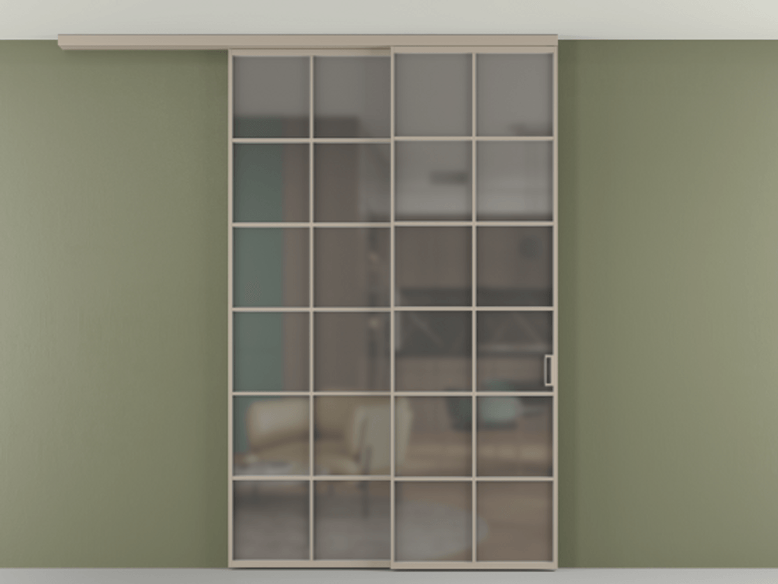 Перегородка Формато вдоль стены на потолок 2 створки с синхронным механизмом АЛПР 040.05 Алюминий бисквитный Сатинированное серое стекло, триплекс. Цена 59215910 so'm 1. Полотно 2 шт. (800/2100 мм)
2. Комплект установки раздвижной системы
3. Базовый комплект фурнитуры
4.Ручка Рондо. Фабрика дверей Волховец 8 (800) 551 43 19 Перегородка Формато вдоль стены на потолок 2 створки с синхронным механизмом АЛПР 040.05 Алюминий бисквитный Сатинированное серое стекло, триплекс Цена 59215910 so'm | Volhovec