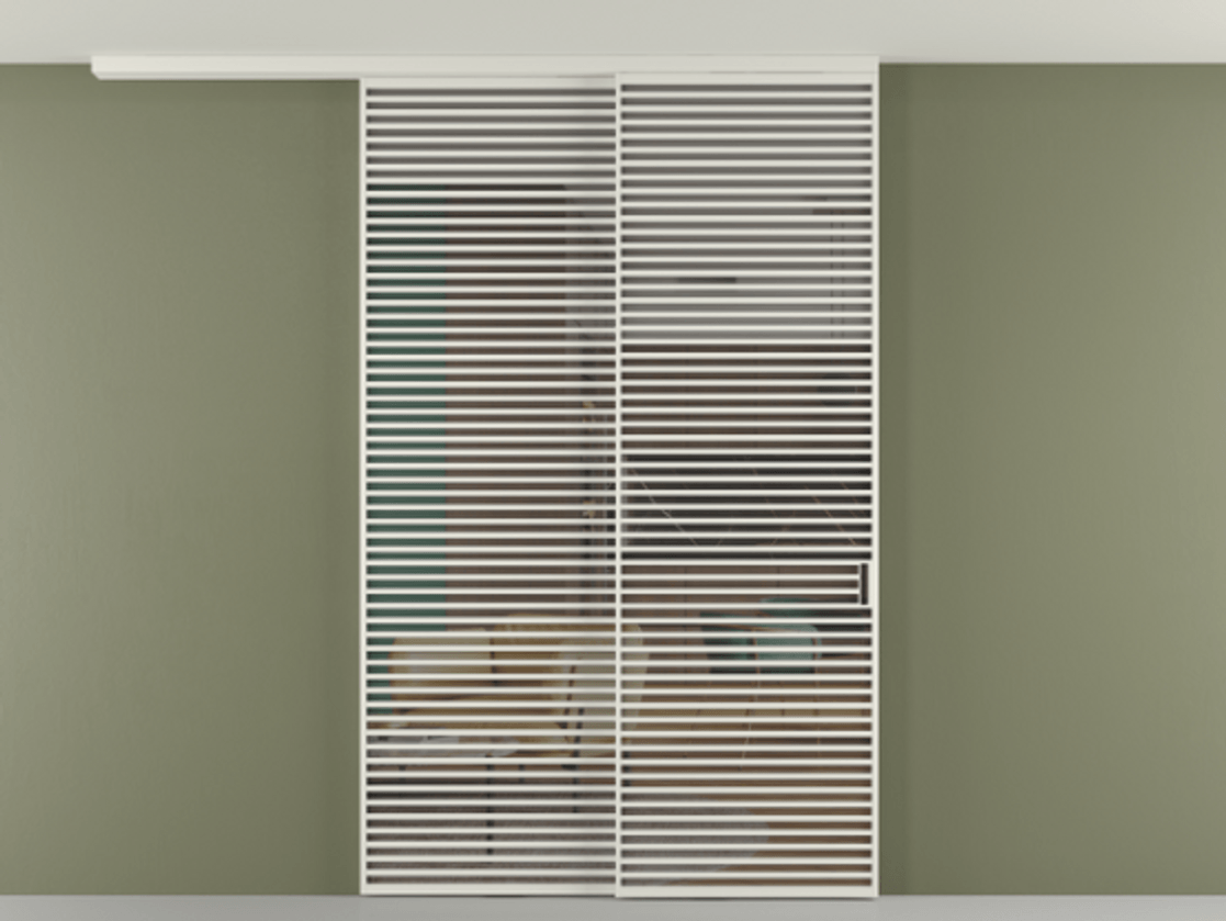 Перегородка Formato вдоль стены на потолок телескопик синхро 2 #VENDORCODE# #FURNISH# #GLASS# Цена #PRICE# #CURRENCY# | Volhovec