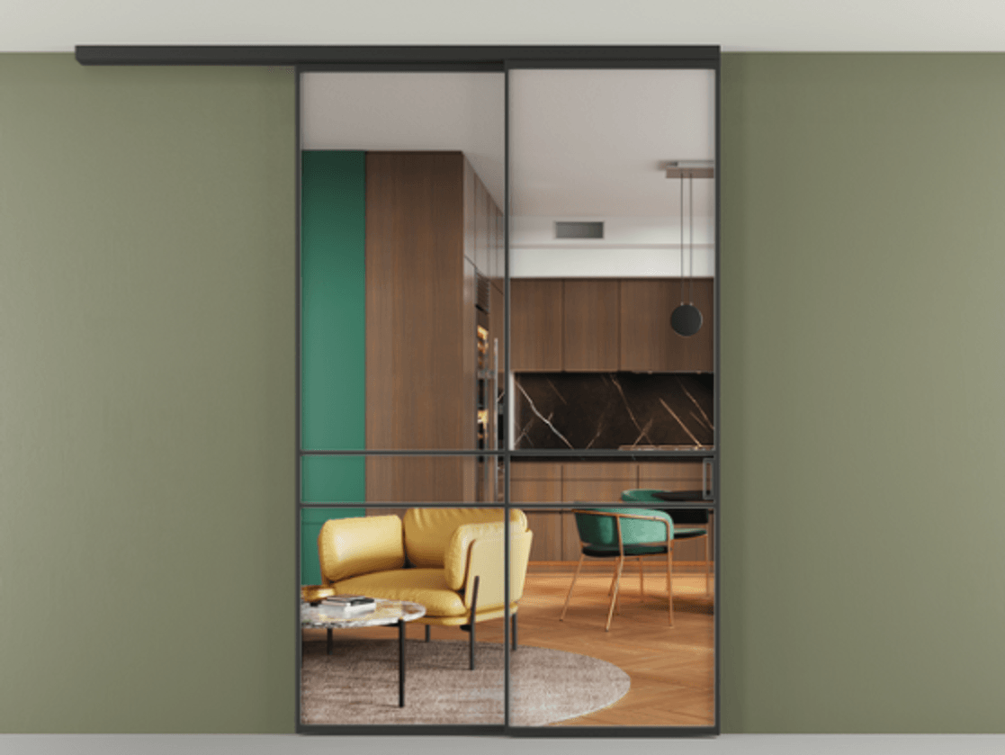 Перегородка Formato вдоль стены на потолок телескопик синхро 2 #VENDORCODE# #FURNISH# #GLASS# Цена #PRICE# #CURRENCY# | Volhovec