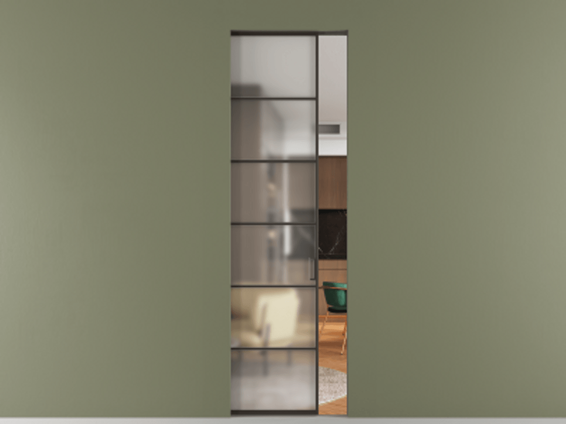 Перегородка Формато скрытый пенал 1 створка АЛПР 040.04 Алюминий антрацит Сатинированное стекло "Мателюкс Кристал Вижн", калёное, матовое, каленое 6 мм. Цена 34108060 so'm . Фабрика дверей Волховец 8 (800) 551 43 19 Перегородка Формато скрытый пенал 1 створка АЛПР 040.04 Алюминий антрацит Сатинированное стекло "Мателюкс Кристал Вижн", калёное, матовое, каленое 6 мм Цена 34108060 so'm | Volhovec