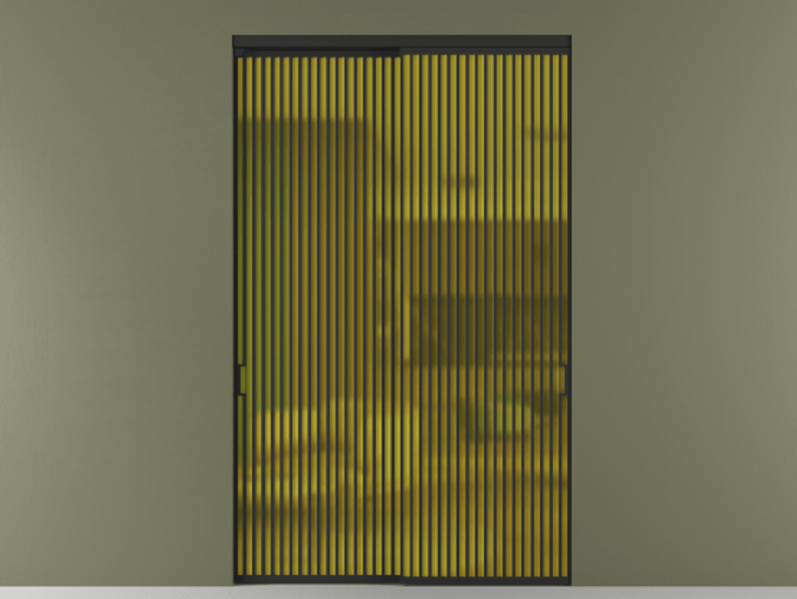 Перегородка Formato внутри проёма 2 створки АЛПР 040.06 Алюминий Черный Сатинированное жёлтое стекло, триплекс. Скрытый короб ЧЕР Цена 113858640 so'm 1. Полотно 2 шт. (800/2100 мм)
2. Комплект установки раздвижной системы
3. Базовый комплект фурнитуры
4.Ручка RONDO. Фабрика дверей Волховец 8 (800) 551 43 19 Перегородка Formato внутри проёма 2 створки АЛПР 040.06 Алюминий Черный Сатинированное жёлтое стекло, триплекс Цена 113858640 so'm | Volhovec