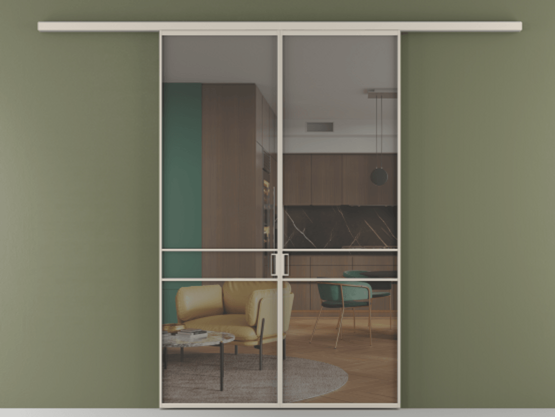 Перегородка Formato вдоль стены 2 створки АЛПР 040.02 Алюминий светло-бежевый Прозрачное серое стекло, триплекс. Цена 47299000 so'm 1. Полотно 2 шт. (800/2100 мм)
2. Комплект установки раздвижной системы
3. Базовый комплект фурнитуры
4.Ручка RONDO
. Фабрика дверей Волховец 8 (800) 551 43 19 Перегородка Formato вдоль стены 2 створки АЛПР 040.02 Алюминий светло-бежевый Прозрачное серое стекло, триплекс Цена 47299000 so'm | Volhovec