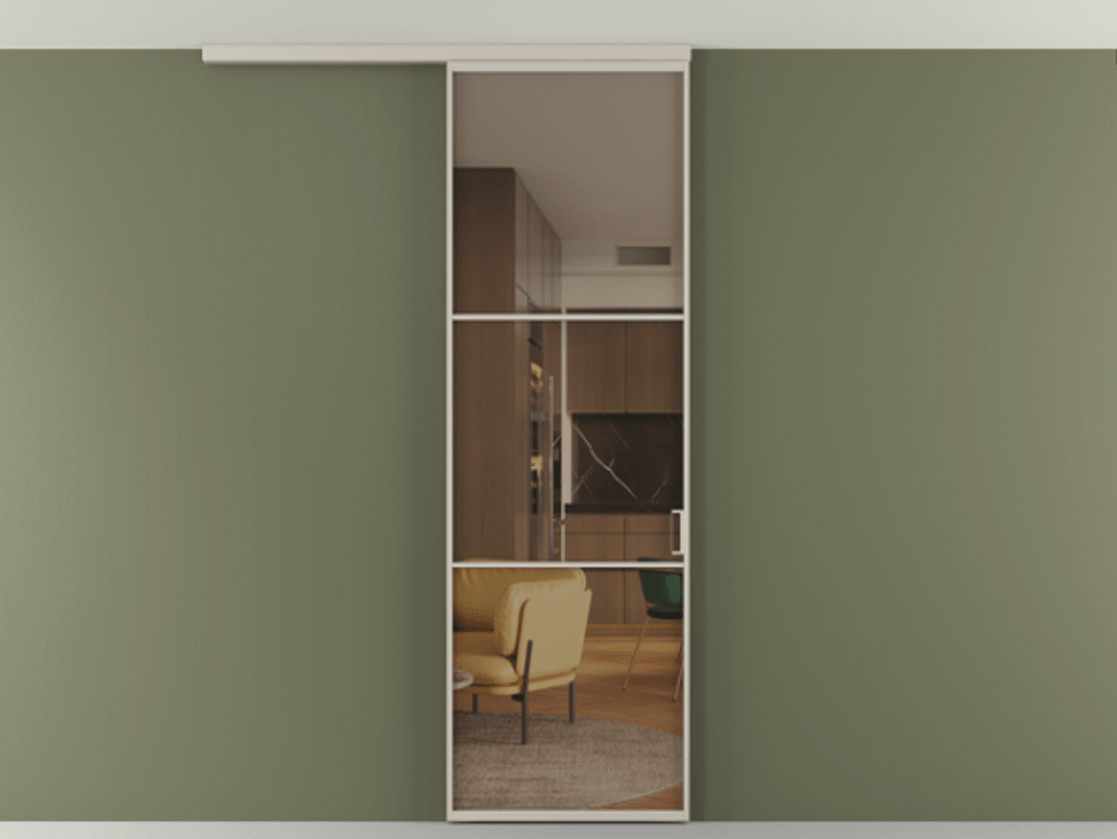 Перегородка Формато вдоль стены на потолок 1 створка АЛПР 040.03 Алюминий светло-бежевый Прозрачное бронзовое стекло, триплекс. Цена 111090 ₽ 1. Полотно 2 шт. (800/2100 мм)
2. Комплект установки раздвижной системы
3. Базовый комплект фурнитуры
4.Ручка Рондо. Фабрика дверей Волховец 8 (800) 551 43 19 Перегородка Формато вдоль стены на потолок 1 створка АЛПР 040.03 Алюминий светло-бежевый Прозрачное бронзовое стекло, триплекс Цена 111090 ₽ | Volhovec