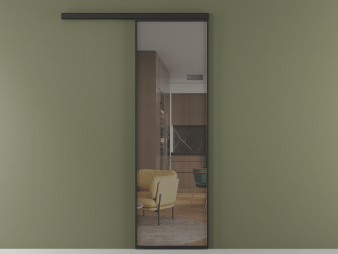 Перегородка Formato вдоль стены одностворчатая #VENDORCODE# #FURNISH# #GLASS# Цена #PRICE# #CURRENCY#  | Volhovec
