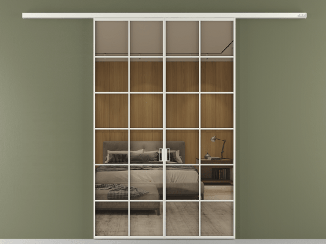 Перегородка Формато вдоль стены 2 створки АЛПР 040.05 Алюминий серый Рефлективное бронзовое стекло "Стопсол", калёное. Цена 53713800 so'm 1. Полотно 2 шт. (800/2100 мм)
2. Комплект установки раздвижной системы
3. Базовый комплект фурнитуры
4.Ручка Рондо. Фабрика дверей Волховец 8 (800) 551 43 19 Перегородка Формато вдоль стены 2 створки АЛПР 040.05 Алюминий серый Рефлективное бронзовое стекло "Стопсол", калёное Цена 53713800 so'm | Volhovec