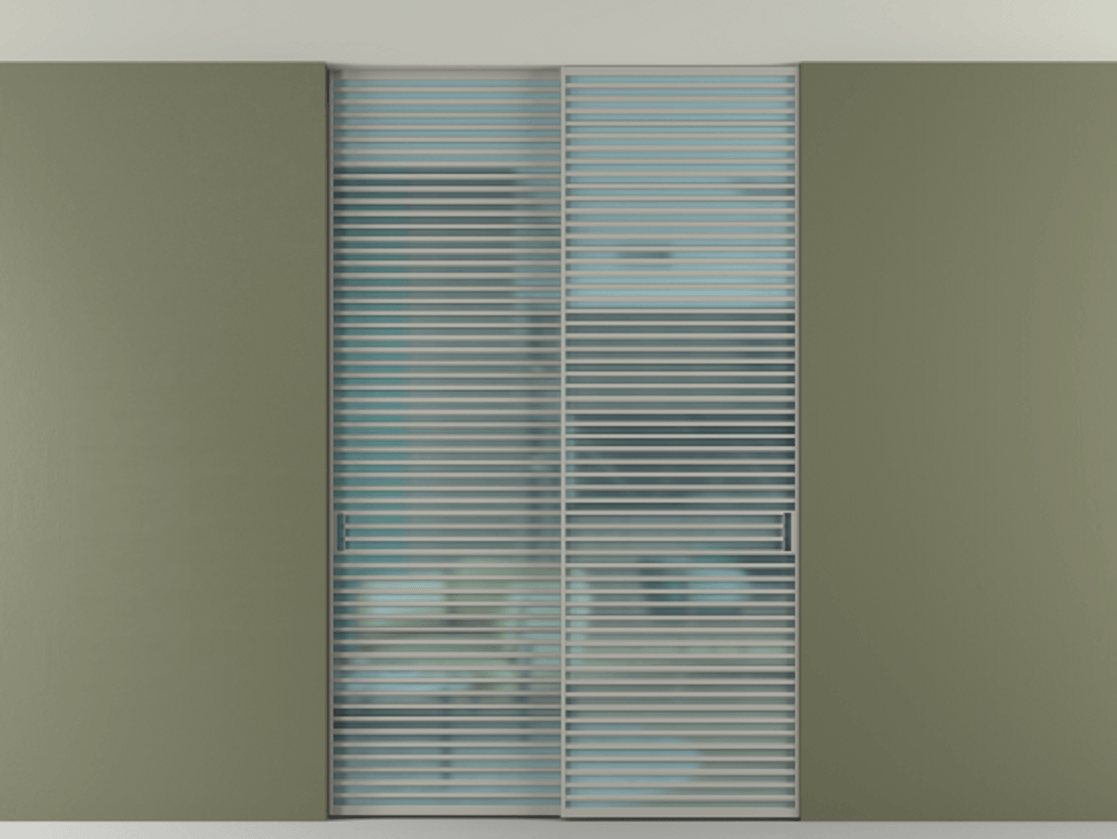 Перегородка Formato внутри проёма скрытое крепление в потолок 2 створки АЛПР 040.07 Алюминий нейтральный серый Сатинированное голубое стекло, триплекс. Цена 83212750 so'm 1. Полотно 2 шт. (800/2100 мм)
2. Комплект установки раздвижной системы
3. Базовый комплект фурнитуры
4. Ручка RONDO. Фабрика дверей Волховец 8 (800) 551 43 19 Перегородка Formato внутри проёма скрытое крепление в потолок 2 створки АЛПР 040.07 Алюминий нейтральный серый Сатинированное голубое стекло, триплекс Цена 83212750 so'm | Volhovec