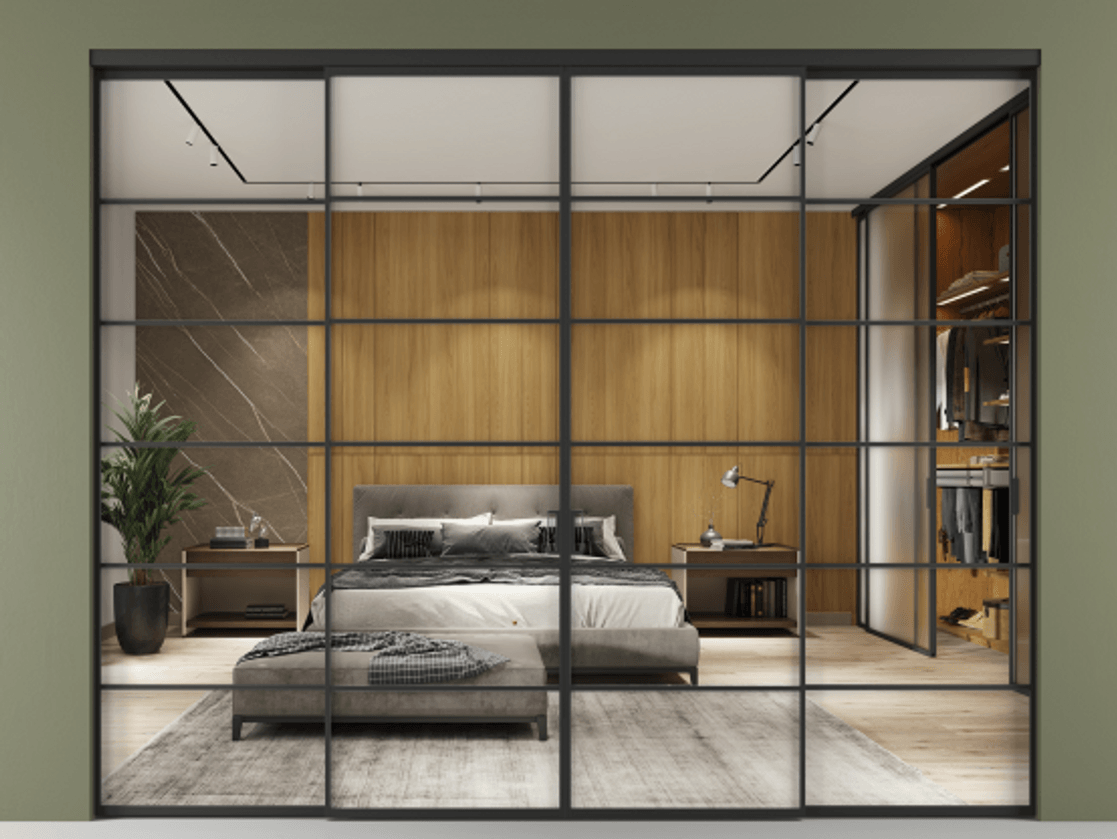 Перегородка Formato внутри проёма четырёхстворчатая #VENDORCODE# #FURNISH# #GLASS# Цена #PRICE# #CURRENCY#  | Volhovec