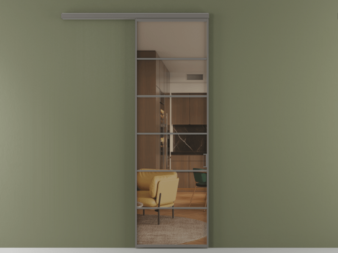 Перегородка Formato вдоль стены одностворчатая #VENDORCODE# #FURNISH# #GLASS# Цена #PRICE# #CURRENCY#  | Volhovec