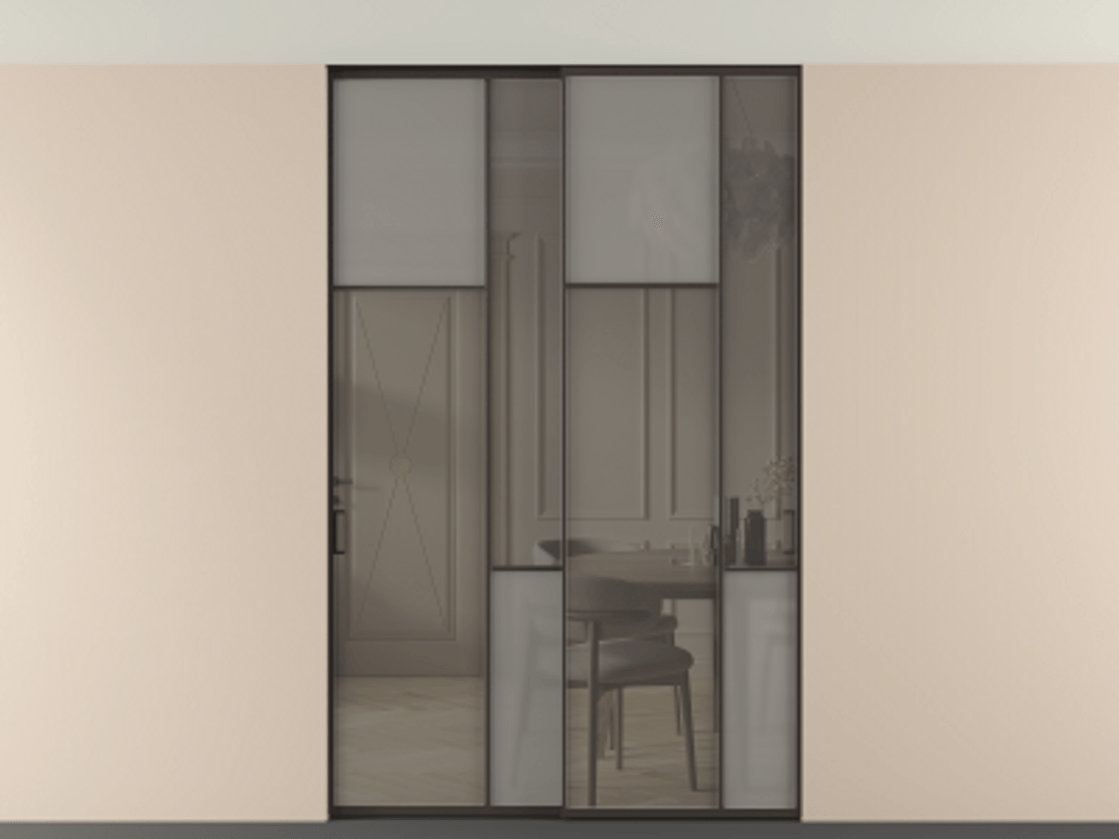 Перегородка Мозаик внутри проёма скрытое крепление в потолок 2 створки АЛПР 041.10 Алюминий антрацит Сатинированное серое стекло, триплекс, 6 мм + Прозрачное серое стекло, триплекс. Цена 65889740 so'm . Фабрика дверей Волховец 8 (800) 551 43 19 Перегородка Мозаик внутри проёма скрытое крепление в потолок 2 створки АЛПР 041.10 Алюминий антрацит Сатинированное серое стекло, триплекс, 6 мм + Прозрачное серое стекло, триплекс Цена 65889740 so'm | Volhovec