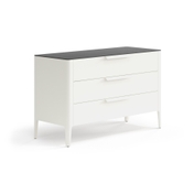 Комод Piega 3 ящика Матовый молочно-белый