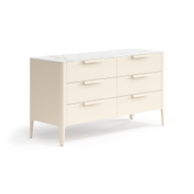 Комод Piega 6 ящиков Матовый светло-бежевый