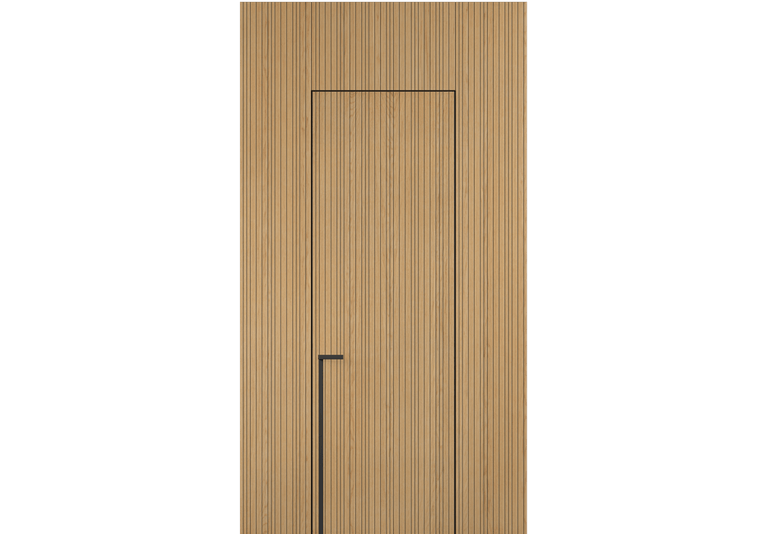 Панели для отделки стен Стеновая панель Фрезерованные Дуб золотой матовый. Цвет Дуб золотой матовый. Материал Шпон Naturwood. Коллекция Фрезерованные. Картинка.