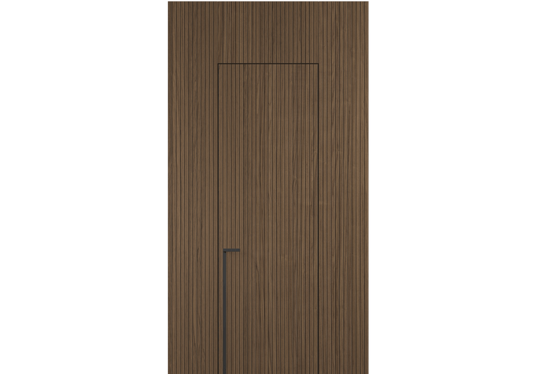 Панели для отделки стен Стеновая панель Фрезерованные Орех умбра матовый рифт. Цвет Орех умбра матовый рифт. Материал Радиальный шпон Naturwood. Коллекция Фрезерованные. Картинка.