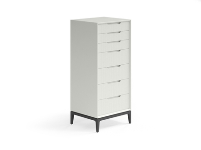 Мебель Комод Velvet 7 ящиков. Цвет Матовый жемчужный. Материал Гладкая эмаль. Коллекция Комод Velvet 7 ящиков. Картинка.