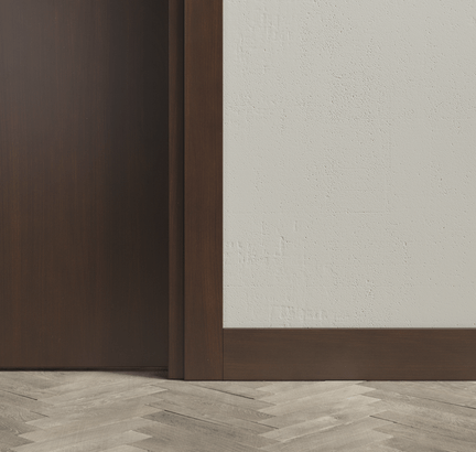 Плинтус Плинтус Плоский 100 мм. Цвет Бук тёмный с патиной. Коллекция Плинтус Плоский 100 мм. Картинка.