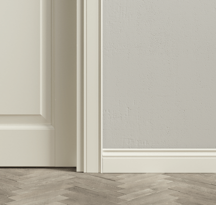 Плинтус Плинтус Классический. Цвет Матовый жемчужный. Коллекция Плинтус Классический. Картинка.