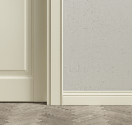 Плинтус Плинтус Классический. Цвет Матовый молочно-белый. Коллекция Плинтус Классический. Картинка.