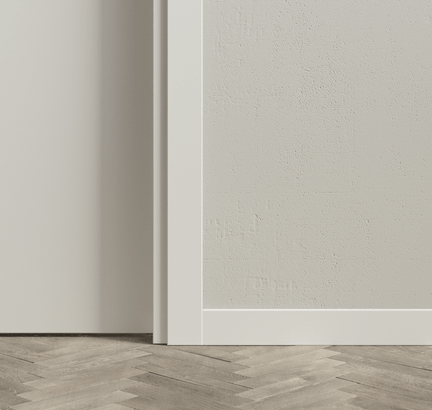 Плинтус Плинтус Плоский 75 мм. Цвет Бук белоснежный. Коллекция Плинтус Плоский 75 мм. Картинка.