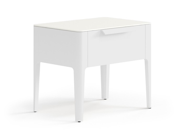 Мебель Тумба прикроватная Piega 1 ящик. Цвет Матовый светло-серый. Материал Гладкая эмаль. Коллекция Тумба прикроватная Piega 1 ящик. Фото. Мебель Тумба прикроватная Piega 1 ящик. Цвет Матовый светло-серый. Материал Гладкая эмаль. Коллекция Тумба прикроватная Piega 1 ящик. Картинка.