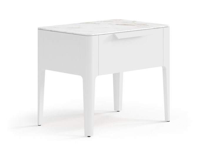 Мебель Тумба прикроватная Piega 1 ящик. Цвет Матовый светло-серый. Материал Гладкая эмаль. Коллекция Тумба прикроватная Piega 1 ящик. Фото. Мебель Тумба прикроватная Piega 1 ящик. Цвет Матовый светло-серый. Материал Гладкая эмаль. Коллекция Тумба прикроватная Piega 1 ящик. Картинка.