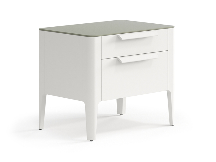 Мебель Тумба прикроватная Piega 2 ящика. Цвет Матовый тёплый серый. Материал Гладкая эмаль. Коллекция Тумба прикроватная Piega 2 ящика. Фото. Мебель Тумба прикроватная Piega 2 ящика. Цвет Матовый тёплый серый. Материал Гладкая эмаль. Коллекция Тумба прикроватная Piega 2 ящика. Картинка.