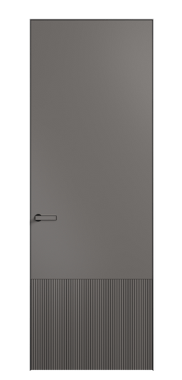 Дверь межкомнатная 8202 МКЛС. Цвет Матовый классический серый. Материал Гладкая эмаль. Коллекция Velvet. Картинка.