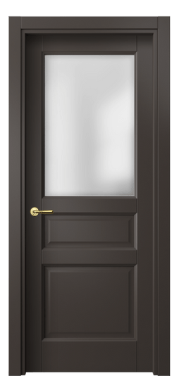 Дверь межкомнатная 1432 МАН САТ. Цвет Матовый антрацит. Материал Гладкая эмаль. Коллекция Галант. Картинка.