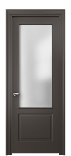 Дверь межкомнатная 8552 МАН САТ. Цвет Матовый антрацит. Материал Гладкая эмаль. Коллекция Esse. Картинка.