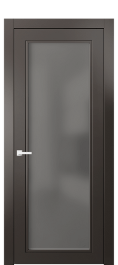 Дверь межкомнатная 8000 МАН СЕР САТ. Цвет Матовый антрацит. Материал Гладкая эмаль. Коллекция Neo Classic. Картинка.