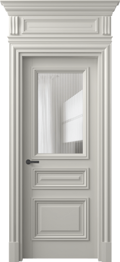 Дверь межкомнатная 7304 МТСР MORU. Цвет Матовый тёплый серый. Материал Гладкая эмаль. Коллекция Антик. Картинка.