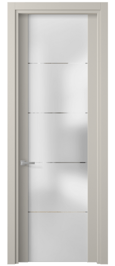Дверь межкомнатная 4114 ПЭСС ГРА. Цвет ПЭТ светло-серый. Материал ПЭТ. Коллекция Planum. Картинка.