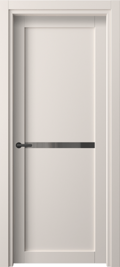Дверь межкомнатная 2112 ПЭТБ ЗЕР СЕР. Цвет ПЭТ тёплый-белый. Материал ПЭТ. Коллекция Нео. Картинка.