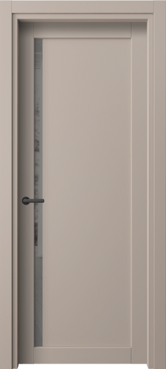 Дверь межкомнатная 2110 ПЭСК ЗЕР СЕР. Цвет ПЭТ серо-коричневый . Материал ПЭТ. Коллекция Нео. Картинка.