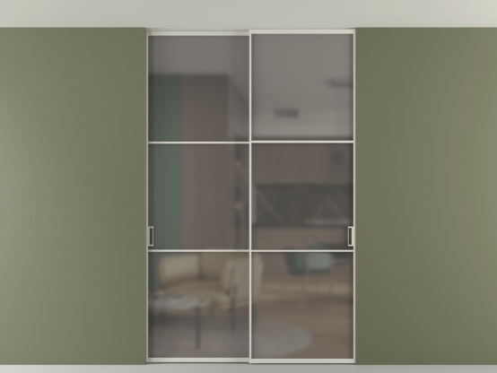 Алюминевая перегородка vn2_03 Алюминий тёплый серый Серый сатин матовое. Цвет Алюминий тёплый серый. Материал Алюминий в эмали. Коллекция Перегородка Формато внутри проёма скрытое крепление в потолок 2 створки. Фото. Алюминевая перегородка vn2_03 Алюминий тёплый серый Серый сатин матовое. Цвет Алюминий тёплый серый. Материал Алюминий в эмали. Коллекция Перегородка Формато внутри проёма скрытое крепление в потолок 2 створки. Картинка.