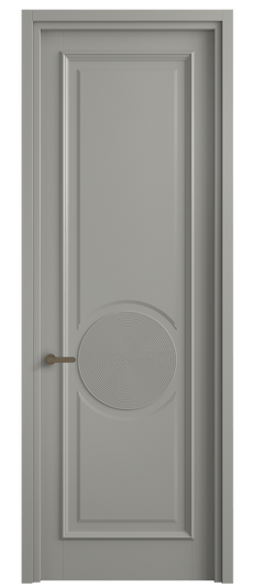 Дверь межкомнатная 6719 МНСР . Цвет Матовый нейтральный серый. Материал Гладкая эмаль. Коллекция Шарм. Картинка.