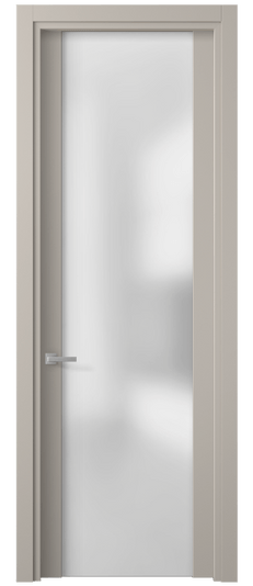 Дверь межкомнатная 4114 МСБЖ САТ. Цвет Матовый светло-бежевый. Материал Гладкая эмаль. Коллекция Planum. Картинка.