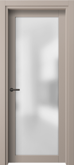 Дверь межкомнатная 2102 ПЭСК САТ. Цвет ПЭТ серо-коричневый . Материал ПЭТ. Коллекция Neo. Картинка.