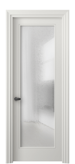 Дверь межкомнатная 8502 МСР ЛЕД. Цвет Матовый серый. Материал Гладкая эмаль. Коллекция Esse. Картинка.