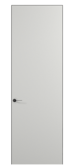Дверь межкомнатная АКУ 0010 МССР. Цвет Матовый светло-серый. Материал Гладкая эмаль. Коллекция Планум Про. Картинка.