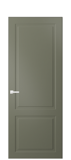 Дверь межкомнатная 8002 МОТ. Цвет Матовый оливковый тёмный. Материал Гладкая эмаль. Коллекция Neo Classic. Картинка.