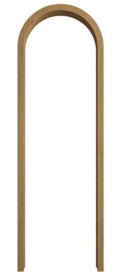 Дверь межкомнатная Арка ДСЛ.М. Цвет Дуб солнечный матовый. Материал Массив дуба матовый. Коллекция Palazzo. Картинка.