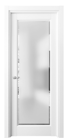 Дверь межкомнатная 6300 ББЛ САТ-Ф. Цвет Бук белоснежный. Материал Массив бука эмаль. Коллекция Toscana Rombo. Картинка.