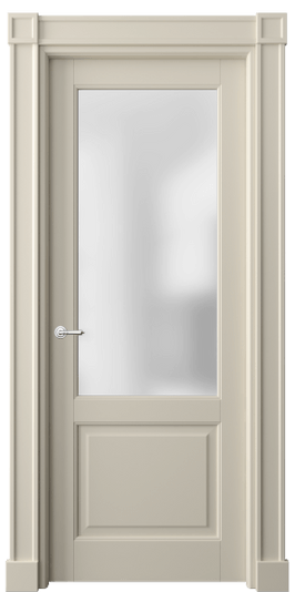 Дверь межкомнатная 6302 ББСР САТ. Цвет Бук бежево-серый. Материал Массив бука эмаль. Коллекция Toscana Plano. Картинка.