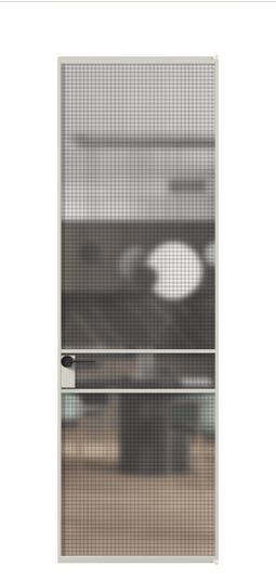 Дверь межкомнатная АЛПЛ040.02 АТСР MS. Цвет Алюминий тёплый серый. Материал Алюминий в эмали. Коллекция Formato. Картинка.