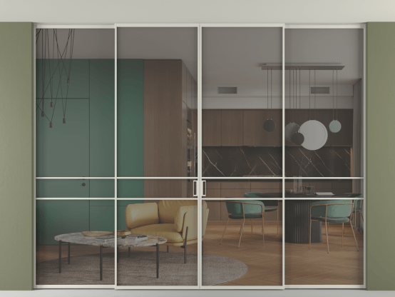 Алюминевая перегородка vn2+2_02 Алюминий тёплый серый Серый прозрачное. Цвет Алюминий тёплый серый. Материал Алюминий в эмали. Коллекция Перегородка Formato внутри проёма скрытое крепление в потолок 4 створки. Фото. Алюминевая перегородка vn2+2_02 Алюминий тёплый серый Серый прозрачное. Цвет Алюминий тёплый серый. Материал Алюминий в эмали. Коллекция Перегородка Formato внутри проёма скрытое крепление в потолок 4 створки. Картинка.