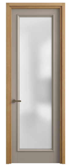 Дверь межкомнатная 6702 МБСК САТ. Цвет Матовый бисквитный. Материал Гладкая эмаль. Коллекция Шарм. Картинка.