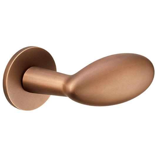 Ручки для дверей Ручка дверная Овум. Цвет Матовая бронза. Коллекция Овум. Картинка.