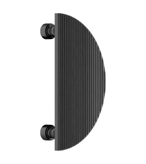 Ручки для дверей Ручка дверная Элеонора Курво. Цвет Матовый графит PVD. Коллекция Элеонора Курво. Картинка.