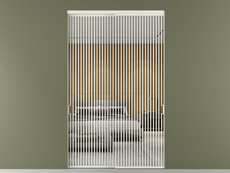 Перегородка Формато внутри проёма 2 створки