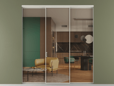 Перегородка Формато внутри проёма 3 створки